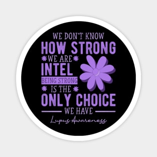 In May We Wear Purple Retro Lupus Awareness Month Magnet